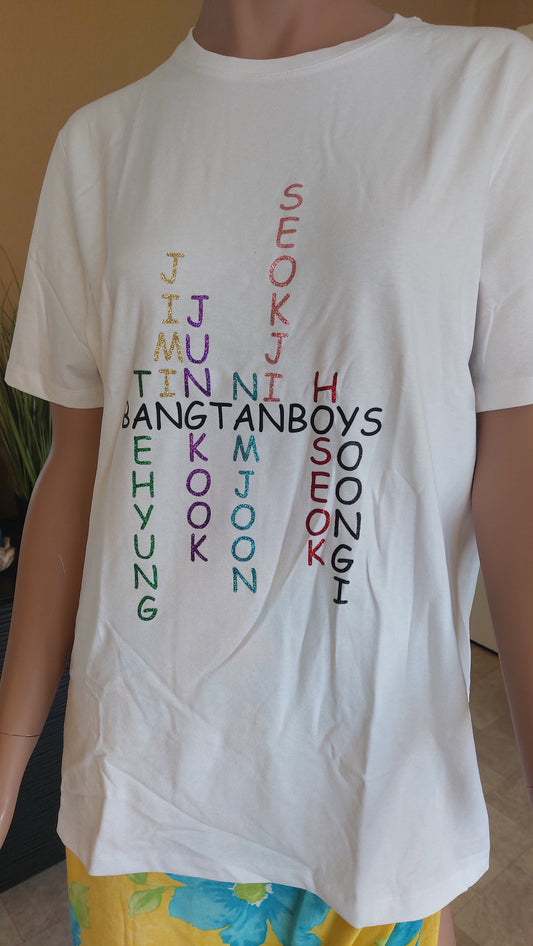 BTS MOTS CROISÉS / T-shirt en coton BTS