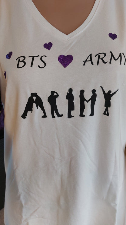 BTS💜ARMY /T-Shirt BTS et Army